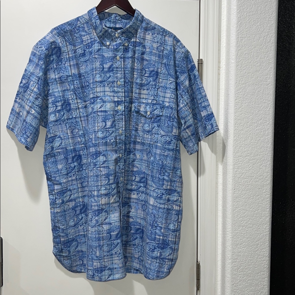 Ralph Lauren Blue Casual Button Down Shirt